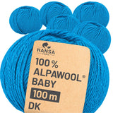 Alpawool® Baby 100 DK CF254 - 6x50g Alpakawolle Midnight Pulse