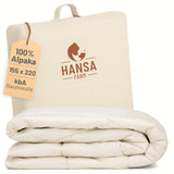 ALPAWOOL® Sommer Bio-Bettdecke 155 x 220 cm 1.000 g Premium Alpaka Vers. 2.0
