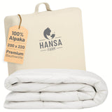 ALPAWOOL® Sommer Bettdecke 200 x 220 cm 1.300 g Premium Alpaka Vers. 2.0