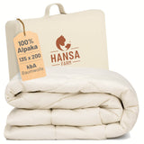 ALPAWOOL® Winter extra warme Bio-Bettdecke 135 x 200 cm 1.900 g Premium Alpaka Vers. 2.0