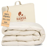 ALPAWOOL® Winter extra warme Bio-Bettdecke 155 x 220 cm 2.400 g Premium Alpaka Vers. 2.0