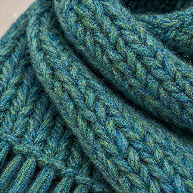 alpacare® Baby 50 Bulky waschbar HF266 - 6x50g Alpakawolle Blau-Grün Melange