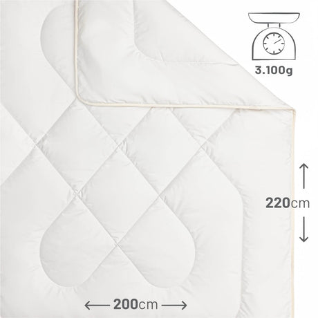 ALPAWOOL® Winter extra warme Bettdecke 200 x 220 cm 3.100 g Premium Alpaka Vers. 2.0