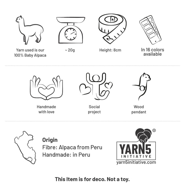 Peluche mini alpaga NFA10