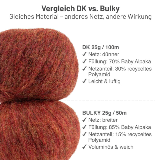 Alpawool® Baby 100 Light HF158 - 6er Set Alpakawolle Herbstlaub Melange