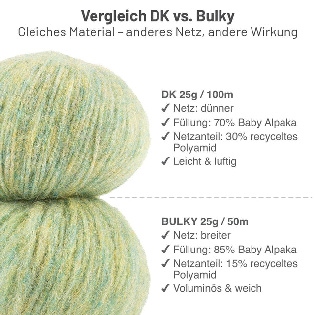 Alpawool® Baby 100 Light HF283 - 6er Set Alpakawolle Lindenblüte Melange