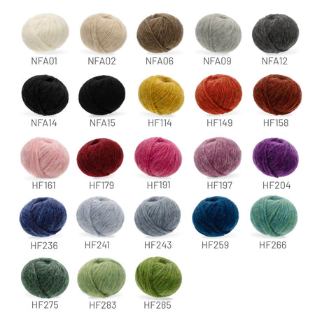 Alpawool® Baby 50 Light HF241 - 6er Set Alpakawolle Gletscher Melange