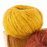 Alpawool® Baby 50 Light HF114 - 6er Set Alpakawolle Senfgelb Melange