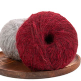 Alpawool® Baby 50 Light HF179 - 6er Set Alpakawolle Weinrot Melange