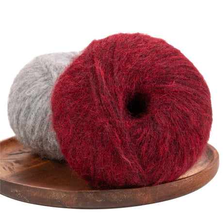 Alpawool® Baby 130 BIG &amp; LIGHT HF179 - 4x50g Laine d'alpaga Rouge vin mélangé