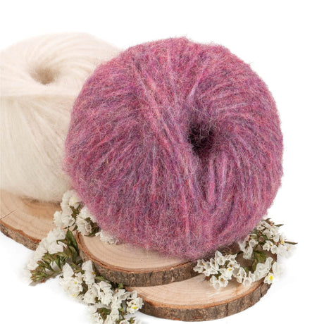 Alpawool® Baby 130 BIG &amp; LIGHT HF197 - 4x50g Laine d'alpaga Mélange de baies