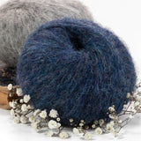 Alpawool® Baby 50 Light HF236 - 6er Set Alpakawolle Dunkelblau Melange