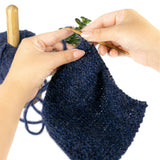 Alpawool® Baby 100 Light HF236 - 6er Set Alpakawolle Dunkelblau Melange