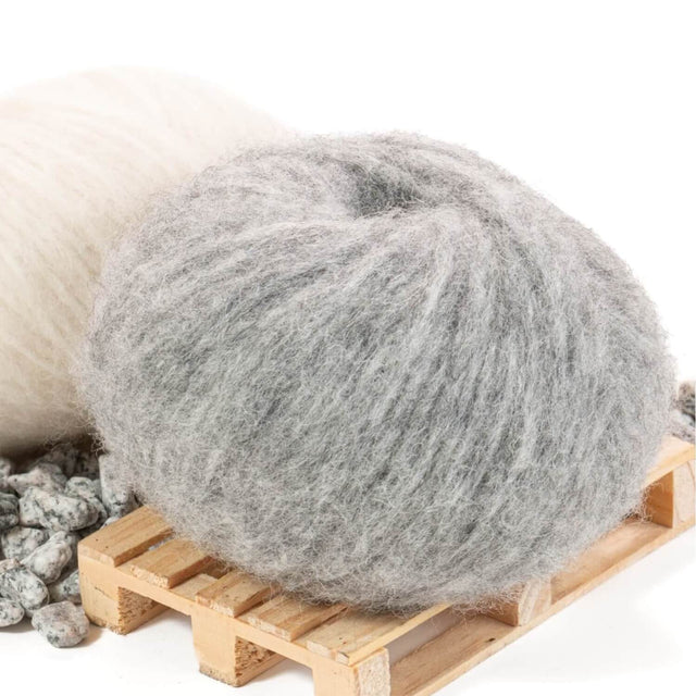 Alpawool® Baby 50 Light NFA09 - 6er Set Alpakawolle Silbergrau
