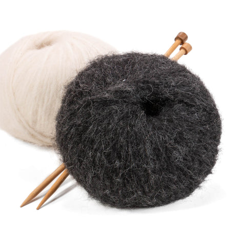 Alpawool® Baby 130 BIG &amp; LIGHT NFA14 - 4x50g Laine d'Alpaga Anthracite