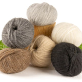 Alpawool® Baby 50 Light MIX - 6er Set Alpakawolle Natur Mix-Set