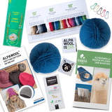 ALPAWOOL® Baby 100 Strick-Set Mütze Deep Ocean Melange HF259