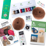 ALPAWOOL® Baby 100 Strick-Set Mütze Braun NFA06
