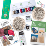 ALPAWOOL® Baby 100 Strick-Set Mütze Schneeleopard NFX10