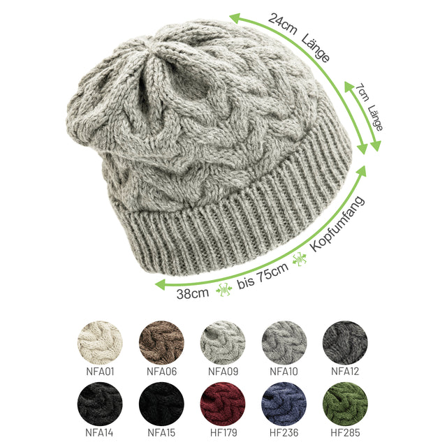 ALPAWOOL® Baby 50 Women's and Men's Hat Light Grey (NFA10)