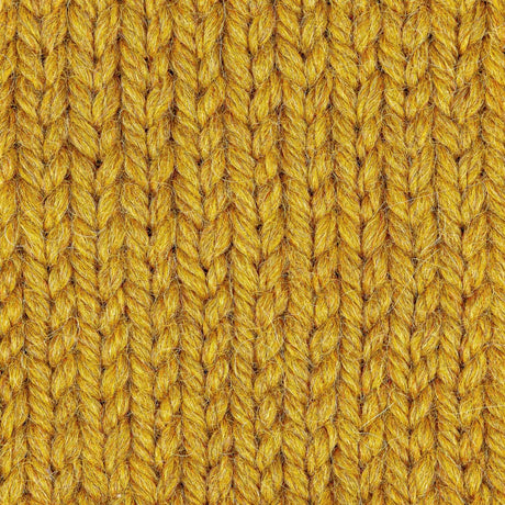 ALPAWOOL® Baby 50 Knitting Set Hat Mustard Yellow Melange HF114