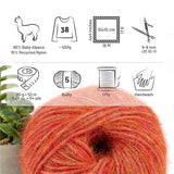 Alpawool® Baby 50 Light HF149 - 6er Set Alpakawolle Orange Melange