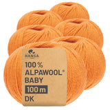 Alpawool® Baby 100 DK CF127 - 6x50g Alpakawolle Pumpkin Pie