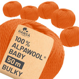 Alpawool® Baby 50 Bulky CF146 - 6x50g Alpakawolle Electric Joy