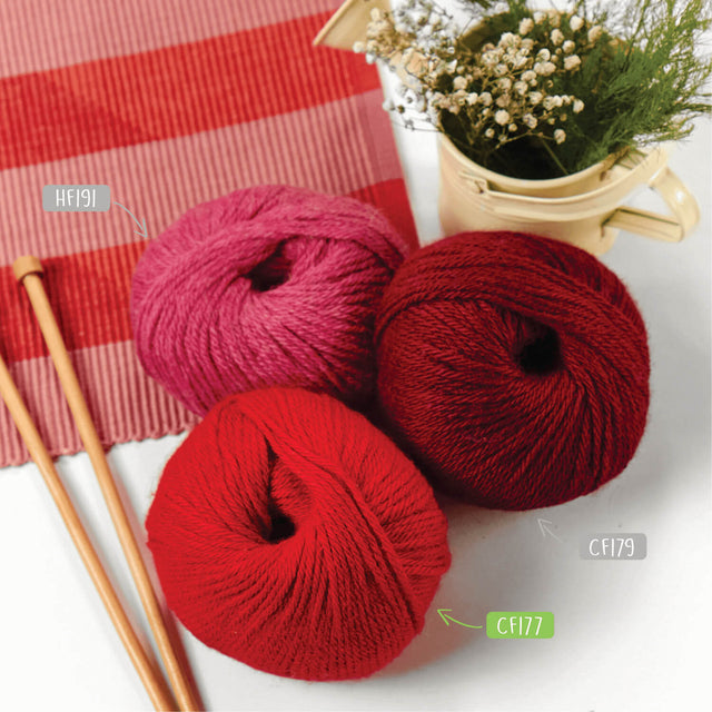 Alpawool® Baby 100 DK CF177 - 6x50g Alpakawolle Rot