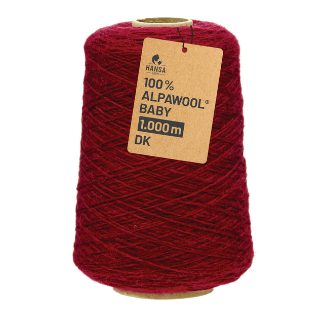 Alpawool® Baby 100 DK CF179 - 500g Alpakawolle Kone Weinrot