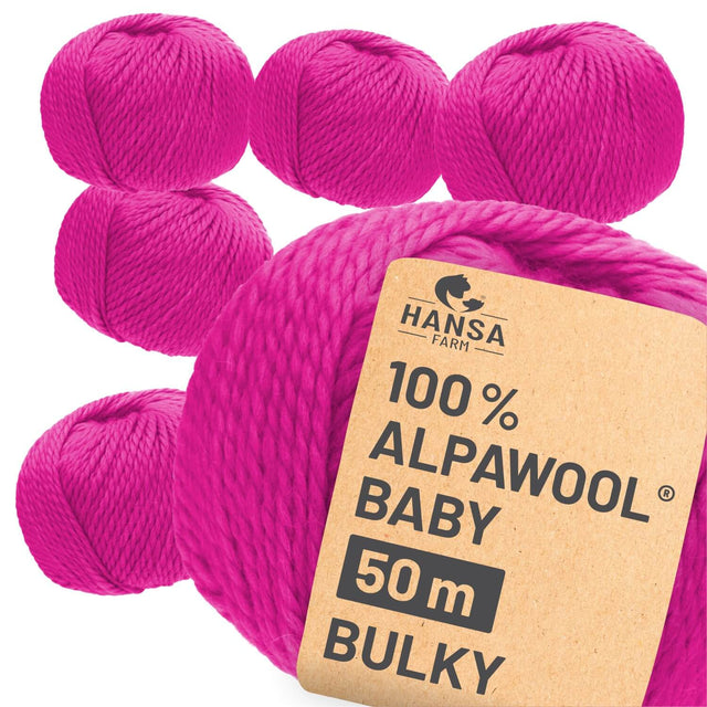 Alpawool® Baby 50 Bulky CF193 - 6x50g Alpakawolle Main Character
