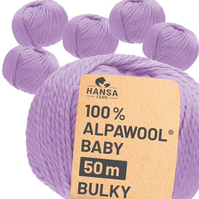 Alpawool® Baby 50 Bulky CF212 - 6x50g Alpakawolle Soft Scape