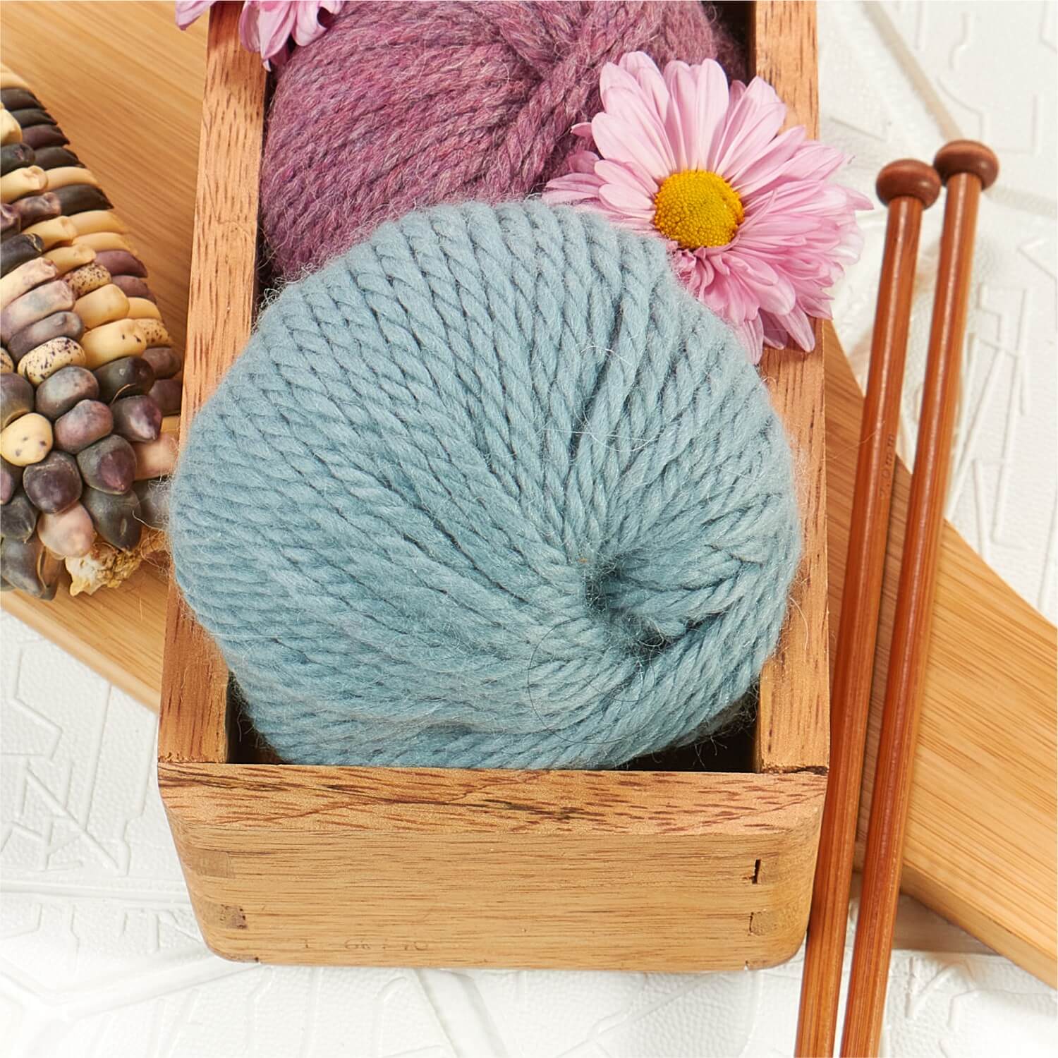 Alpawool® Baby 50 Bulky CF243 - 6x50g Alpaca Wool Ice Blue – Hansa