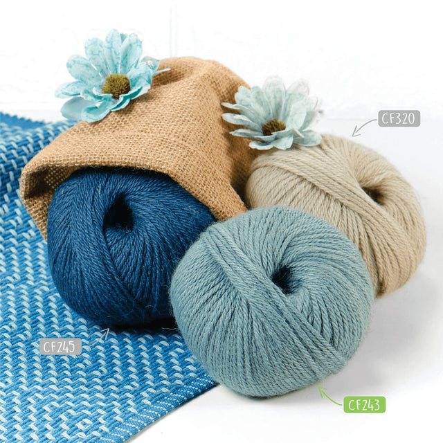 Alpawool® Baby 100 DK CF243 - 6x50g Alpaca Wool Ice Blue