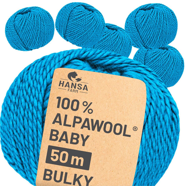 Alpawool® Baby 50 Bulky CF254 - 6x50g Alpakawolle Midnight Pulse