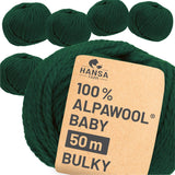 Alpawool® Baby 50 Bulky CF276 - 6x50g Alpakawolle Deep Focus