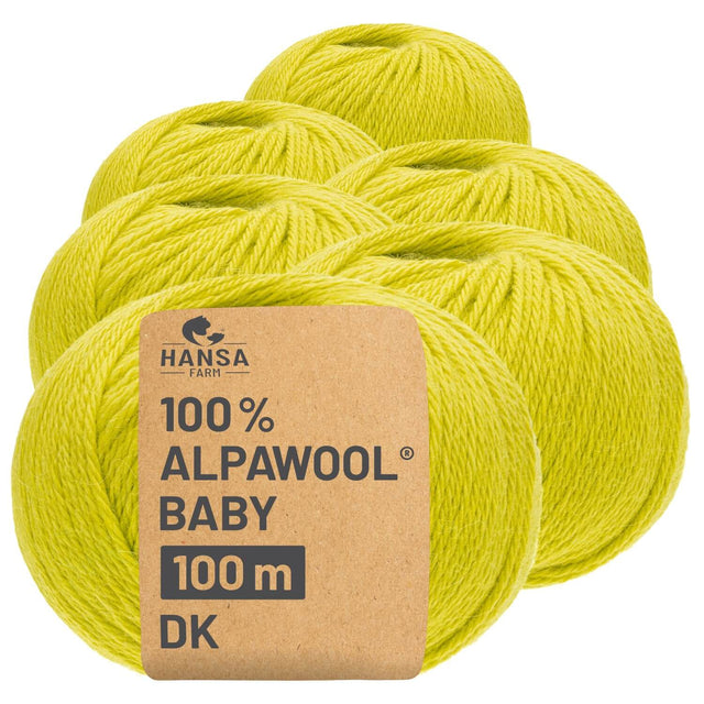 Alpawool® Baby 100 DK CF291 - 6x50g alpaca wool Spring Green