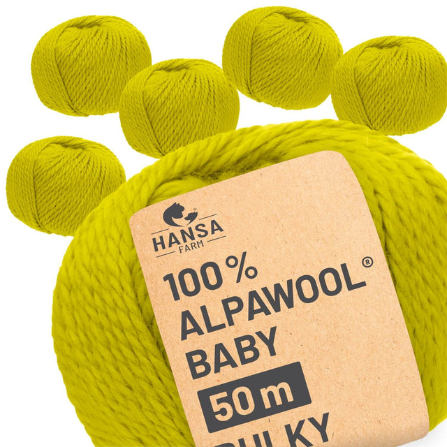 Alpawool® Baby 50 Bulky CF292 - 6x50g Alpakawolle Slow Morning