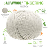 Alpawool® Baby 200 Fingering CF320 - 6x50g Alpakawolle Wildsnow