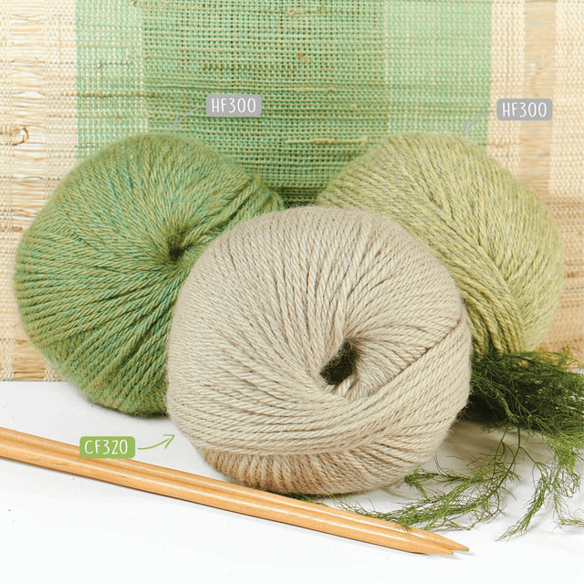 Alpawool® Baby 100 DK CF320 - 6x50g Alpaca Wool Wildsnow