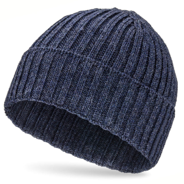 ALPAWOOL® Baby 100 women's and men's hat dark blue heather (HF236)