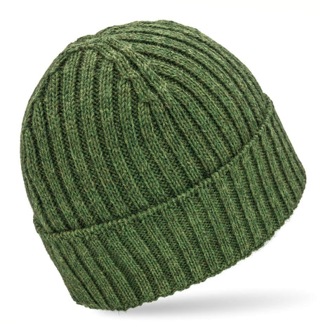 ALPAWOOL® Baby 100 Damen und Herren Mütze Mittelgrün heather (HF285)