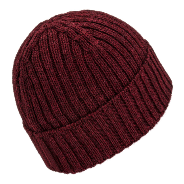 ALPAWOOL® Baby 100 bonnet femme et homme bordeaux chiné (HF179)