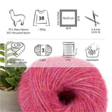 Alpawool® Baby 100 Light HF191 - 6er Set Alpakawolle Himbeersahne Melange