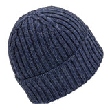 Bonnet ALPAWOOL® Baby 100 femme et homme bleu foncé chiné (HF236)