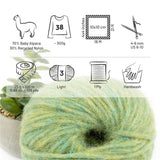 Alpawool® Baby 100 Light HF283 - 6er Set Alpakawolle Lindenblüte Melange