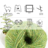 Alpawool® Baby 100 Light HF285 - 6er Set Alpakawolle Mittelgrün Melange