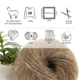 Alpawool® Baby 100 Light NFA06 - 6er Set Alpakawolle Braun