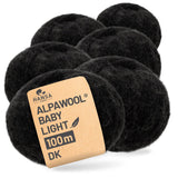 Alpawool® Baby 100 Light NFA14 - 6er Set Alpakawolle Anthrazit
