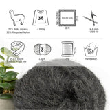 Alpawool® Baby 100 Light NFA14 - 6er Set Alpakawolle Anthrazit